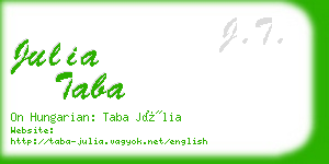 julia taba business card